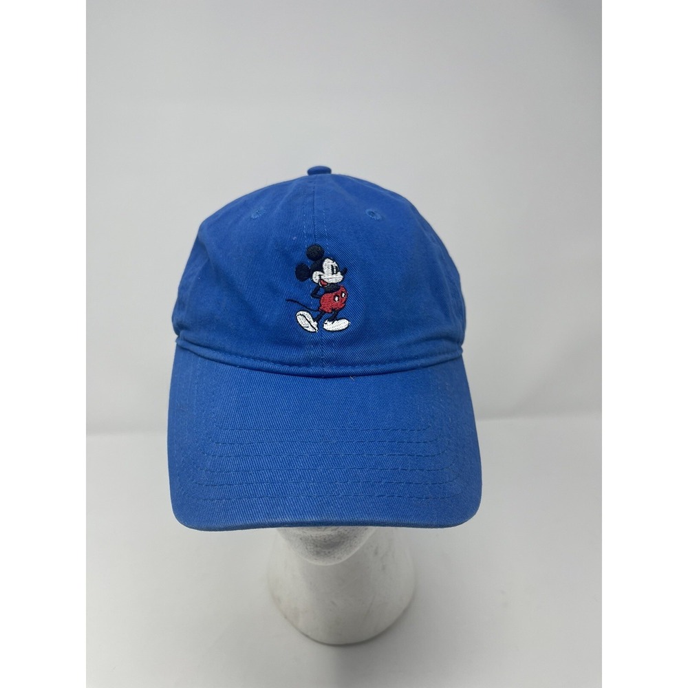 Disney Embroidered Mickey Mouse Logo Blue Strap Back‎ OSFM Cap Dad Hat